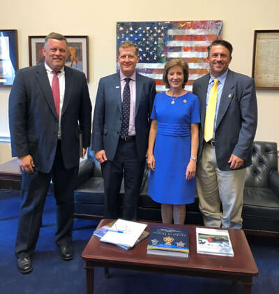 NTF members in a congressional office at Capitol Hill