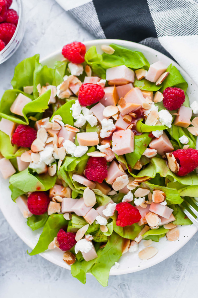 raspberry turkey salad 6