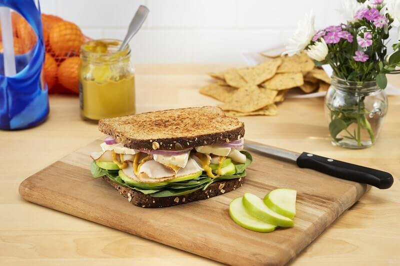 turkey apple brie sandwich
