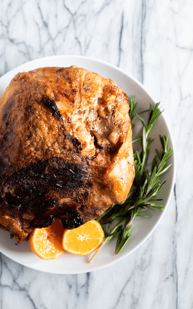 air fryer turkey breast plated